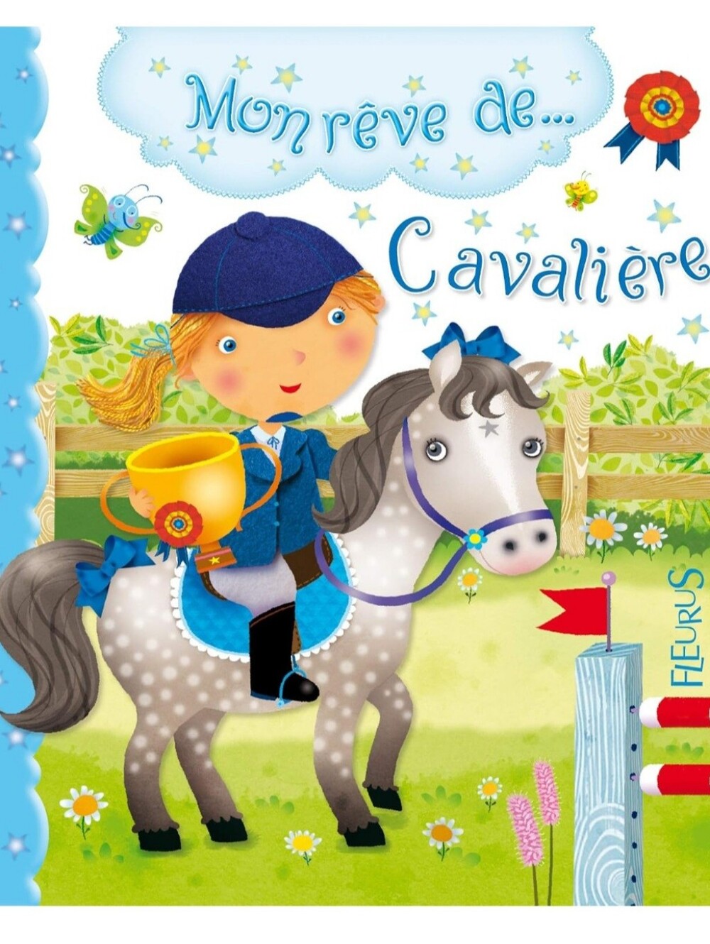 French children's board book titled "Mon rêve de cavalière" by Émilie & Nathalie